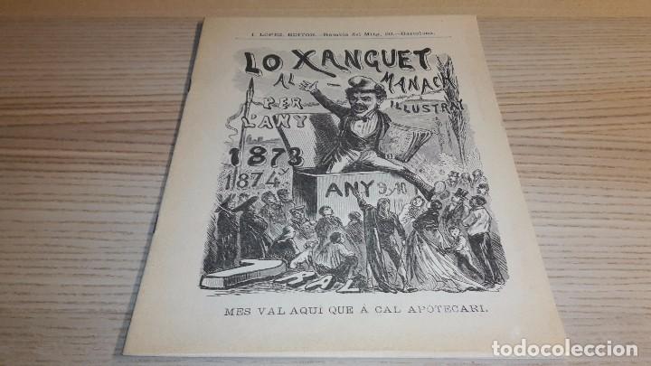 Coleccionismo de Revistas y Peri&oacute;dicos: Facsimil Lo Xanguet Almanach 1873. Publicado por Grafimart en 1990
