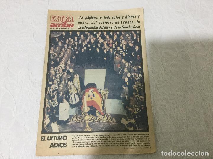Coleccionismo de revistas y peri&oacute;dicos: Peri&oacute;dico Arriba. Extra 25 de noviembre de 1975. El &uacute;ltimo adi&oacute;s.