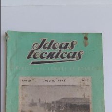 Coleccionismo de Revistas y Periódicos: IDEAS TECNICAS, LA REVISTA DEL HOMBRE DE NEGOCIOS. Nº 7 JULIO 1948