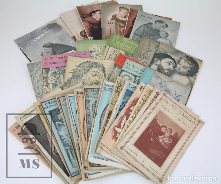 Coleccionismo de Revistas y Peri&oacute;dicos: Lote De 39 Revistas Antiguas -El Mensajero De San Antonio De Padua / Zaragoza -A&ntilde;os Del 1944 Al 1969