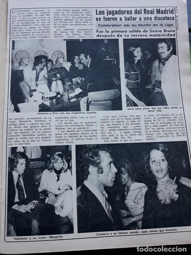 Coleccionismo de revistas y peri&oacute;dicos: sonia bruno amancio pirri real madrid velazquez