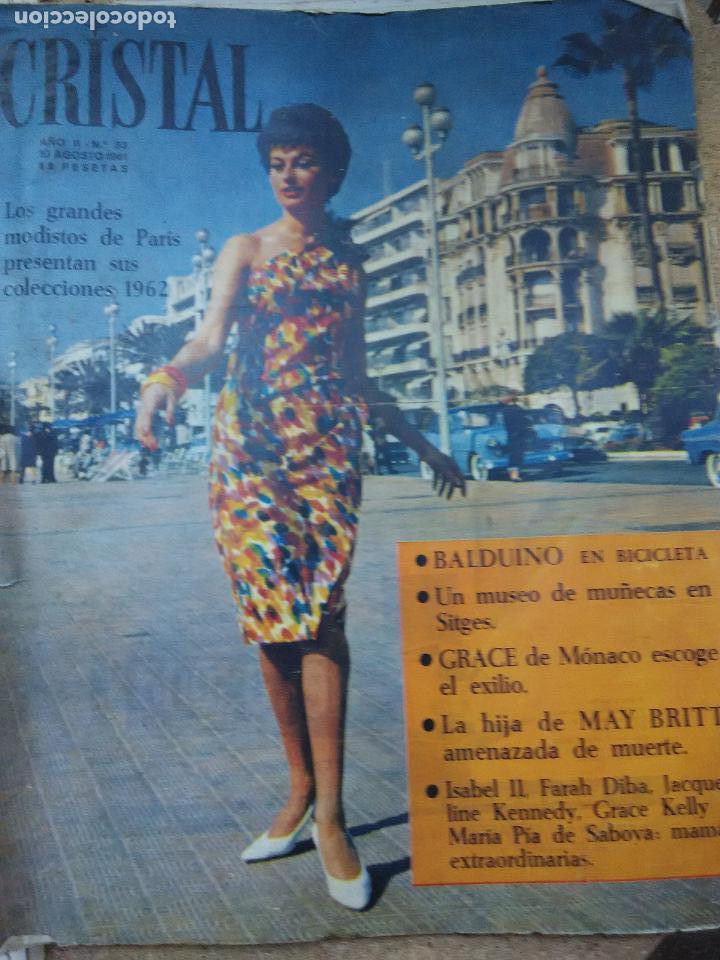 Coleccionismo de revistas y peri&oacute;dicos: revista Cristal . los grandes modistos colecciones 1962
