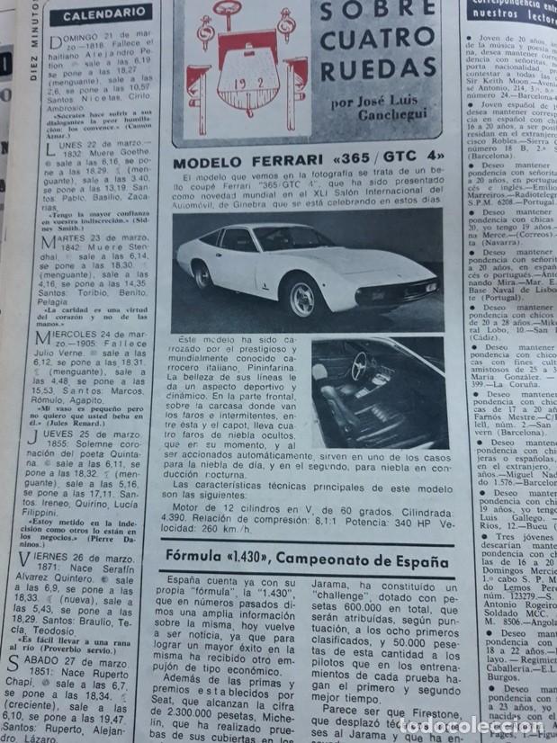 Coleccionismo de revistas y peri&oacute;dicos: ferrari 365 gtc 4