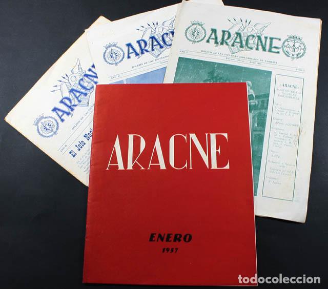 Coleccionismo de revistas y peri&oacute;dicos: LOTE 4 BOLETINES ARACNE BOLETIN DE LAS ESCUELAS INDUSTRIALES DE TARRASA 1955-1957 VER DESCRIPCION
