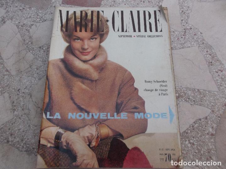 Coleccionismo de Revistas y Peri&oacute;dicos: MARIE CLAIRE N&ordm; 47, ROMY SCHNEIDER, LA NUEVA MODA, PUBLICIDAD A&Ntilde;OS 50