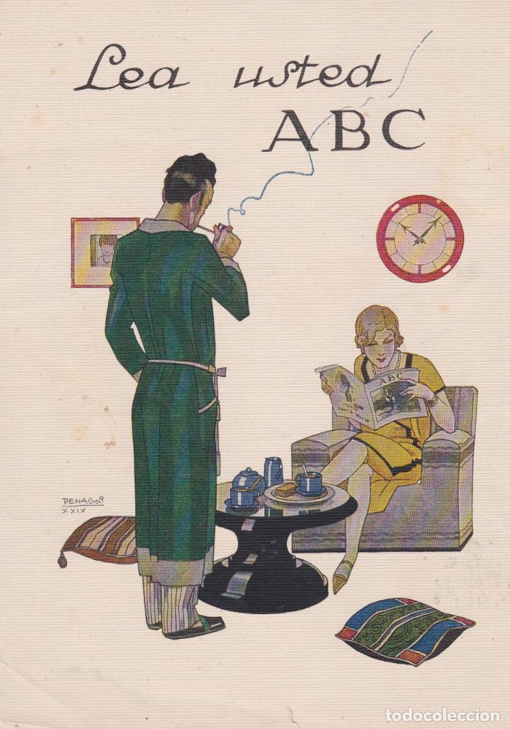 Coleccionismo de Revistas y Peri&oacute;dicos: * PUBLICIDAD * Lea usted ABC / DIBUJO DE PENAGOS - 1930