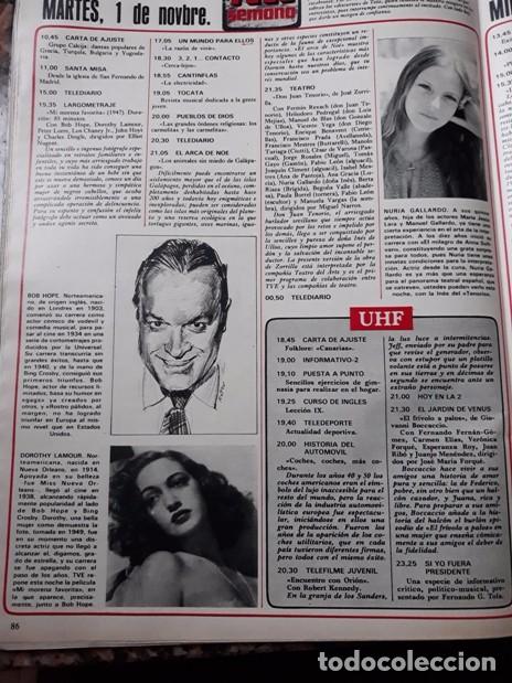 Sammeln von Zeitschriften und Zeitungen: DOROTHY LAMOUR BOB HOPE NURIA GALLARDO