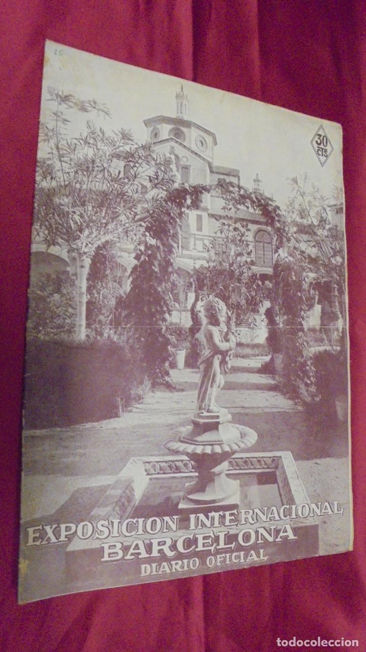 Collezionismo di Riviste e Giornali: EXPOSICION INTERNACIONAL BARCELONA. DIARIO OFICIAL. A&Ntilde;O I. N&ordm; 26. 7 DECIEMBRE 1929