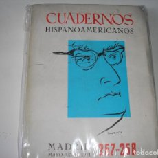 Colecionismo de Revistas e Jornais: CUADERNOS HISPANOAMERICANOS 257-258. HOMENAJE A LUIS ROSALES.. Lote 105813767