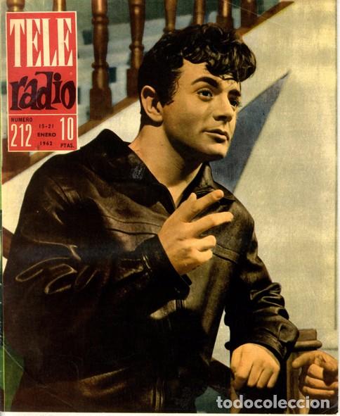 Sammeln von Zeitschriften und Zeitungen: Teleradio. Revista Tele Radio n. 212. 15/01/1962. Jes&uacute;s S&aacute;iz.