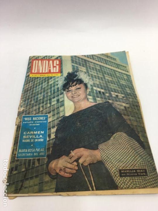 Coleccionismo de Revistas y Peri&oacute;dicos: ONDAS N&ordm; 279 JULIO 1964 - MARUJA DIAZ EN NUEVA YORK, CARMEN SEVILLA MADRE DE UN NI&Ntilde;O