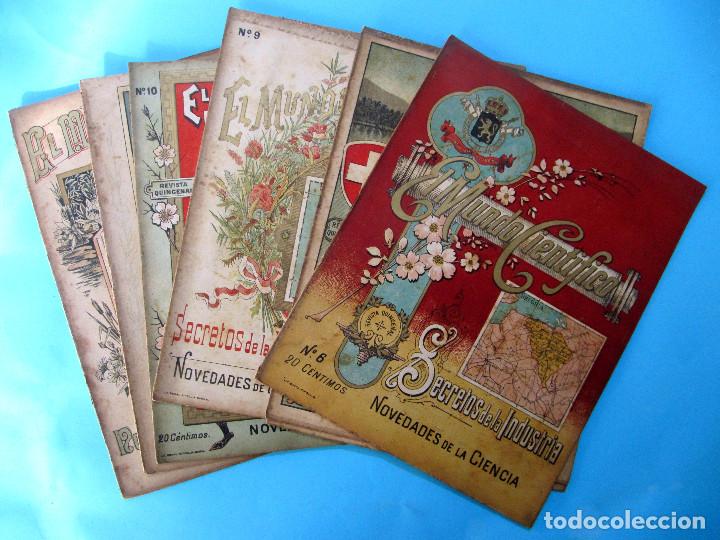 Collectionnisme de Revues et Journaux: EL MUNDO CIENT&Iacute;FICO. DEL N&ordm; 1 AL N&ordm; 39. NOVEDADES DE LA CIENCIA. BARCELONA, 1899/1900.