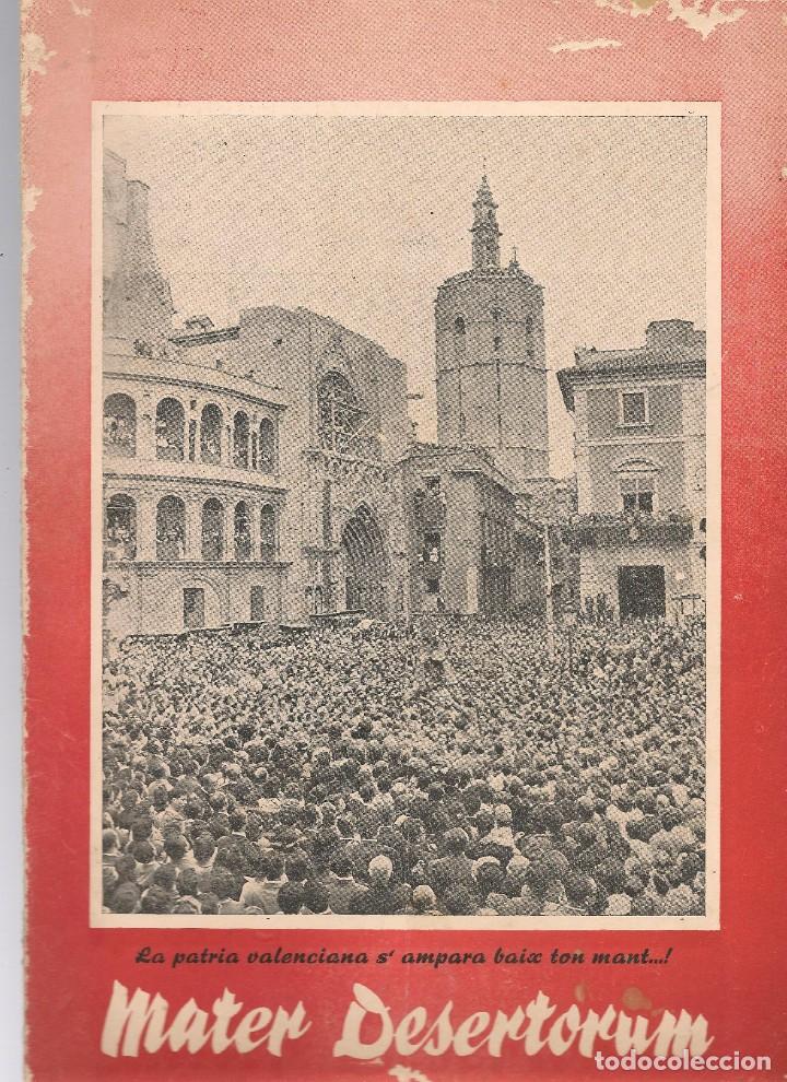 Coleccionismo de revistas y peri&oacute;dicos: MATER DESERTORUM mayo 1957, n&ordm; 101 extra dedicado a la Virgen de los Desamparados ni