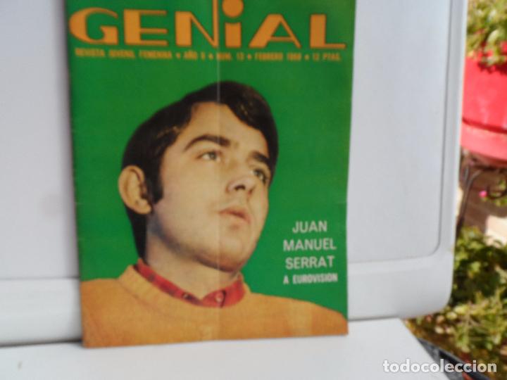Sammeln von Zeitschriften und Zeitungen: GENIAL  REVISTA JUVENIL FEMENINA  FEBRERO 1968 PORTADA SERRAT