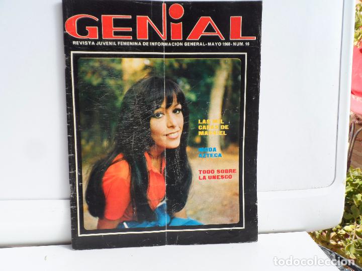 Coleccionismo de Revistas y Peri&oacute;dicos: GENIAL  REVISTA JUVENIL FEMENINA  MAYO  1968 PORTADA MASSIEL