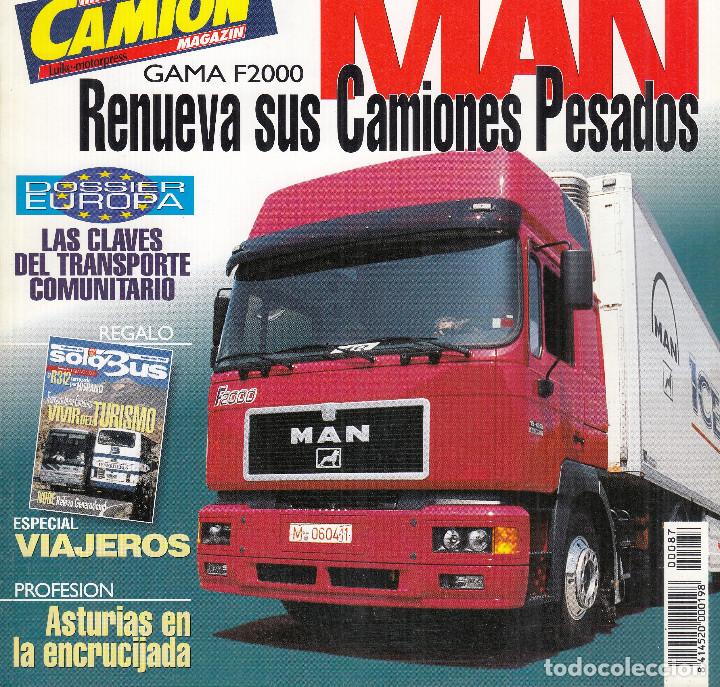 Coleccionismo de Revistas y Peri&oacute;dicos: REVISTA TRANSPORTE MUNDIAL N&ordm; 87 A&Ntilde;O 1994. PRUEBA: SCANIA R143MA 800. GAMA F2000 MAN.