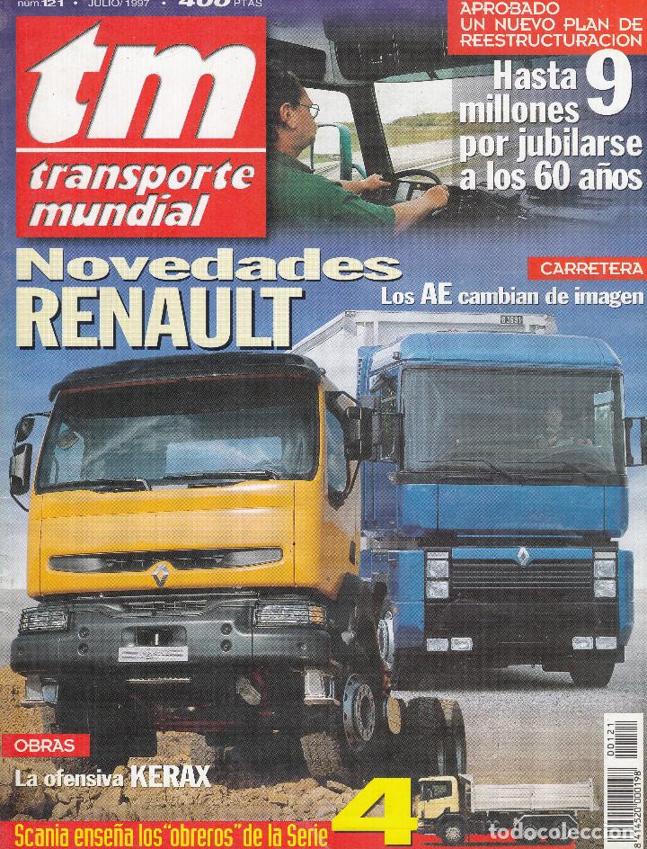 Coleccionismo de Revistas y Peri&oacute;dicos: REVISTA TRANSPORTE MUNDIAL N&ordm; 121 A&Ntilde;O 1997. PRU: HYUNDAI H100 VAN 2.5 COMBI 5. RENAULT KERAX 385.32.