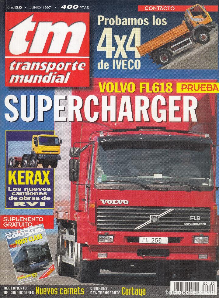 Coleccionismo de Revistas y Peri&oacute;dicos: REVISTA TRANSPORTE MUNDIAL N&ordm; 120 A&Ntilde;O 1997. PRU: VW CADDY 1.9 TDI.CONT: IVECO EUROCARGO Y DAILY 4X4.