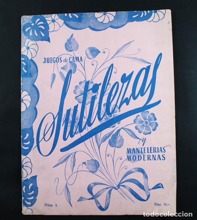 Coleccionismo de Revistas y Peri&oacute;dicos: JUEGOS DE CAMA SUTILEZAS Y MANTELERIAS MODERNAS, DISTRIBUCIONES REUNIDAS CON 8 PATRONES