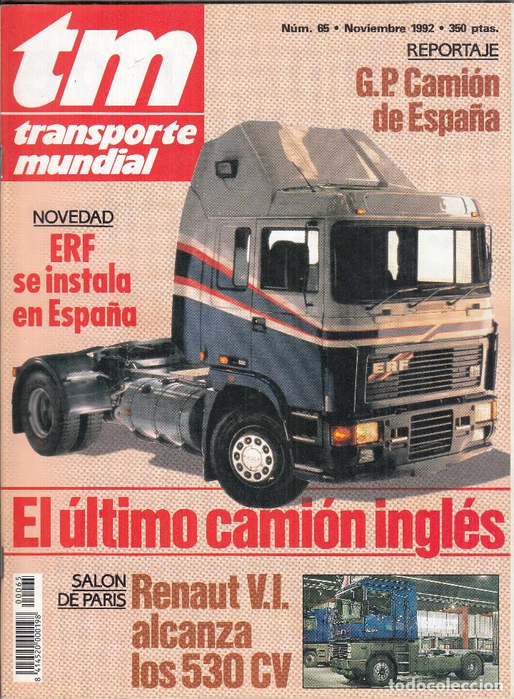 Coleccionismo de Revistas y Peri&oacute;dicos: REVISTA TRANSPORTE MUNDIAL N&ordm; 65 A&Ntilde;O 1992. GRAN PREMIO DE ESPA&Ntilde;A.