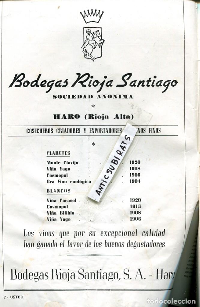 Coleccionismo de Revistas y Peri&oacute;dicos: REVISTA A&Ntilde;O 1957 PETROLEO EN AMER BODEGAS BILBAINAS LA RIOJA VINO PUBLICIDAD ENRIQUE MARQUES