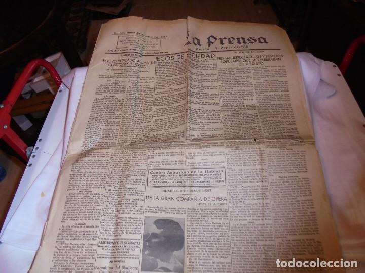 Collectionnisme de Revues et Journaux: LA PRENSA DIARIO INDEPENDIENTE GIJON SABADO 4 DE AGOSTO DE 1934