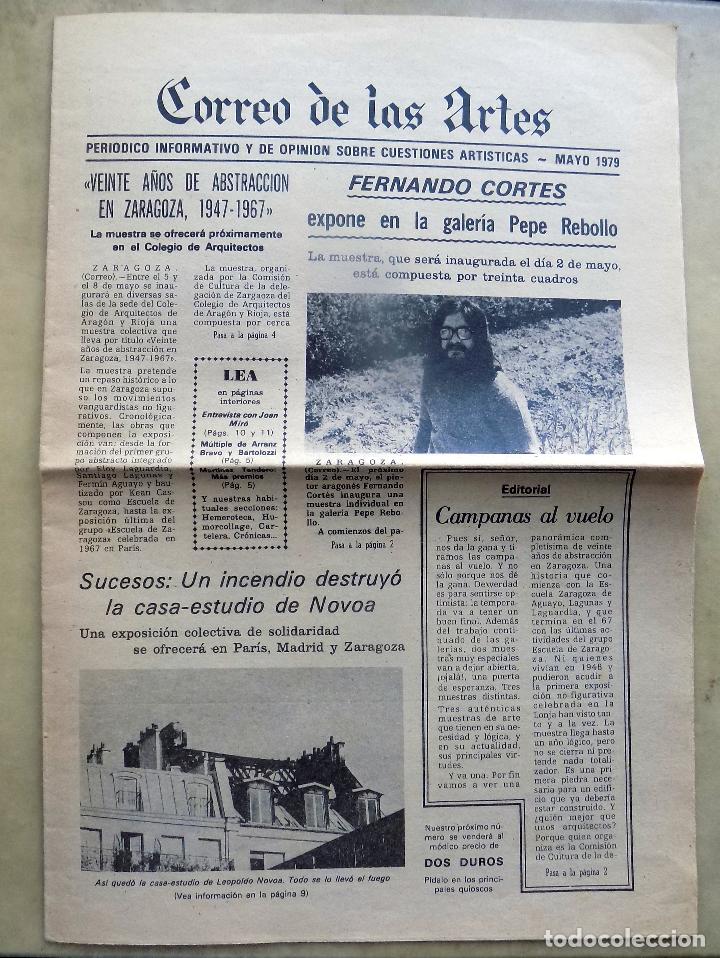 Coleccionismo de Revistas y Peri&oacute;dicos: PERIODICO. CORREO DE LAS ARTES. MAYO 1979. ZARAGOZA