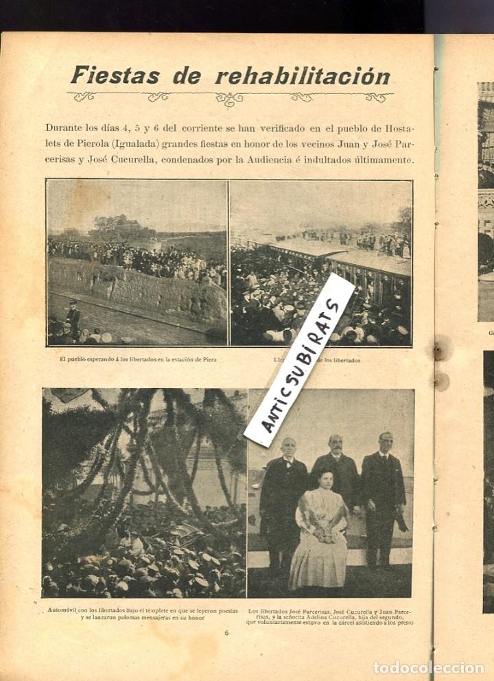 Coleccionismo de Revistas y Peri&oacute;dicos: REVISTA A&Ntilde;O 1906 AUDIENCIA NACIONAL CONDENANDO INDULTADOS D HOSTALETS DE PIEROLA IGUALADA MONTECARLO