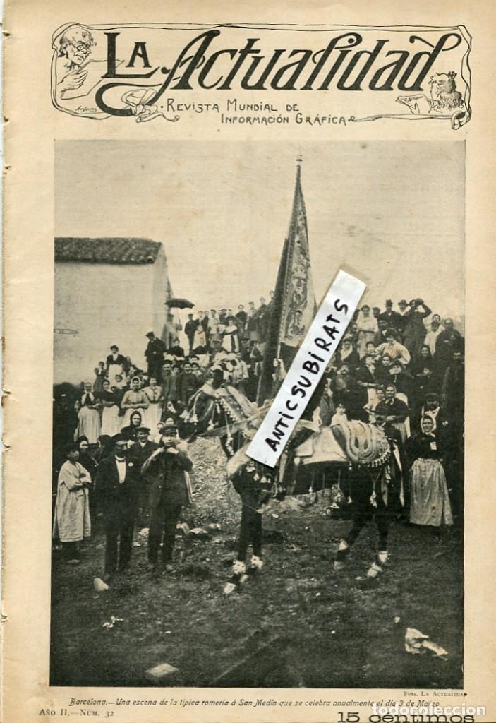 Collezionismo di Riviste e Giornali: REVISTA A&Ntilde;O 1907 SAN SANT MEDI INAUGURACION DEL VIADUCTO PUENTE CANALEJAS EN ALCOY