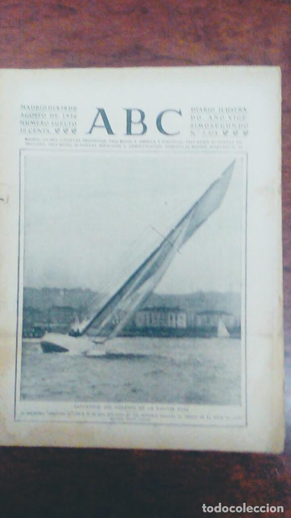 Coleccionismo de Revistas y Peri&oacute;dicos: ABC NUMERO 7373 A&Ntilde;O 1926 SANTANDER LA CORU&Ntilde;A FIESTAS DE AGOSTO LOS VASCOS ARTICULO JOSE.M SALAVERRIA