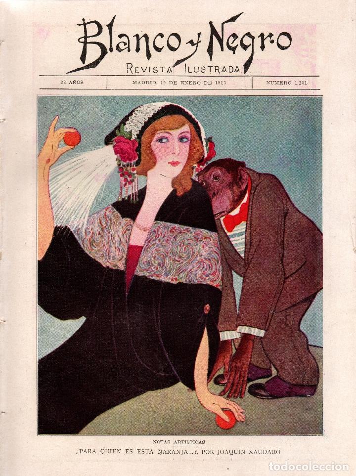 Collezionismo di Riviste e Giornali: Revistas Blanco y Negro n&ordm; 1131. Madrid 19 Enero 1913. Ver art&iacute;culos: