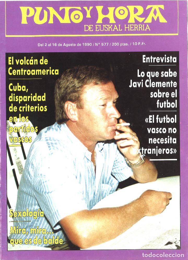 Coleccionismo de revistas y peri&oacute;dicos: Revista Punto y Hora de Euskal Herria. 577. Agosto 1990