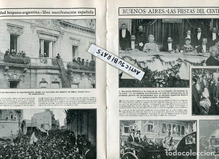 Coleccionismo de revistas y peri&oacute;dicos: REVISTA A&Ntilde;O 1910 CENTENARIO DE BUENOS AIRES CONCURSO HIPICO HIPODROMO BARCELONA INCENDIO  SABADELL