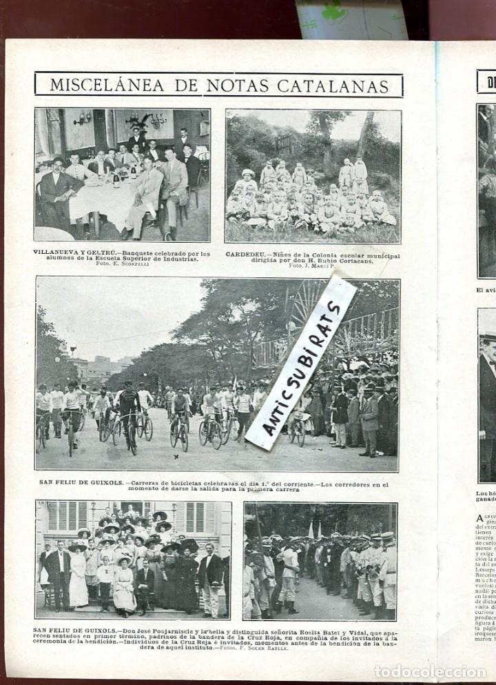 Collection Magazines and Newspapers: REVISTA ANY  1910 CARDEDEU VILANOVA I LA GELTRU SANT FELIU DE GUIXOLS CARRERA DE BICICLETES