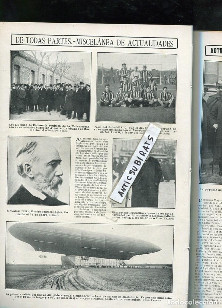 Colecionismo de Revistas e Jornais: REVISTA A&Ntilde;O 1911 FUTBOL CLUB SABADELL BARCELONA BAR&Ccedil;A CASTELLERS XIQUETS DE VALLS