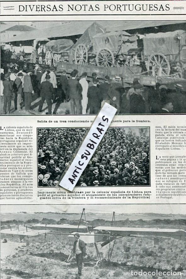 Collezionismo di Riviste e Giornali: REVISTA A&Ntilde;O 1911 SANT HILARI SACALM LISBOA PRIMER AVION PORTUGUES SAROIVA REPUBLICA DE PORTUGAL