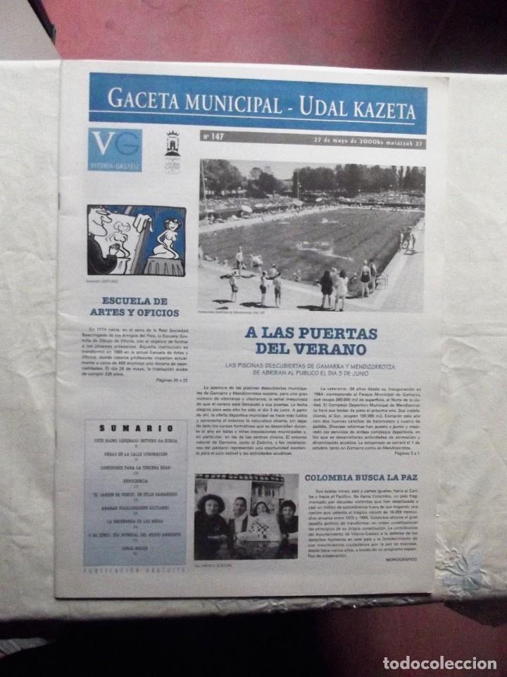 Collectionnisme de Revues et Journaux: GACETA MUNICIPAL VITORIA N&ordm; 147 A LAS PUERTAS DEL VERANO