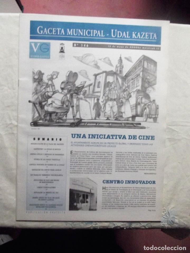 Colecionismo de Revistas e Jornais: GACETA MUNICIPAL VITORIA N&ordm; 146 UNA INICIATIVA DE CINE