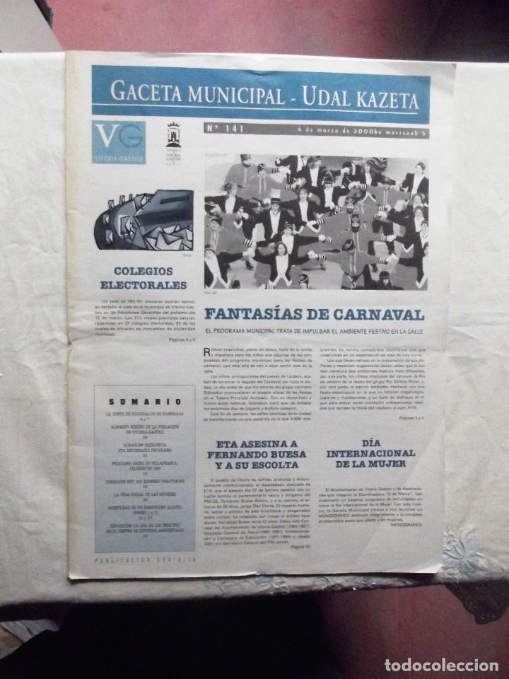 Collectionnisme de Revues et Journaux: GACETA MUNICIPAL VITORIA N&ordm; 141 FANTASIAS DE CARNAVAL
