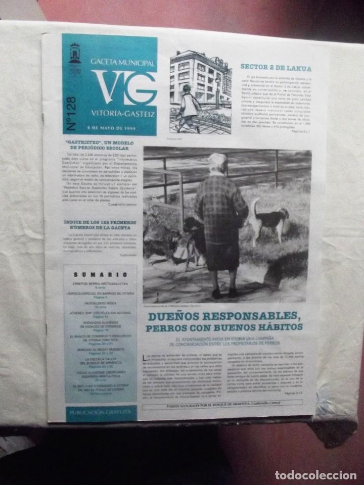 Colecionismo de Revistas e Jornais: GACETA MUNICIPAL VITORIA N&ordm; 128 DUE&Ntilde;OS RESPONSABLES PERROS CON BUENOS HABITOS
