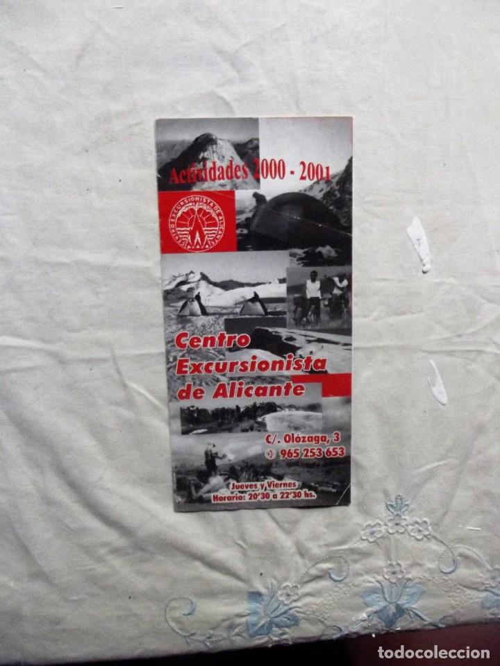 Colecionismo de Revistas e Jornais: CENTRO EXCURSIONISTA DE ALICANTE ACTIVIDADES 200 - 2001