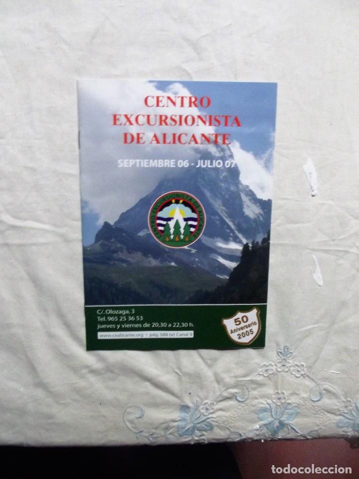Colecionismo de Revistas e Jornais: CENTRO EXCURSIONISTA DE ALICANTE SEPTIEMBRE 2006 - JULIO 2007