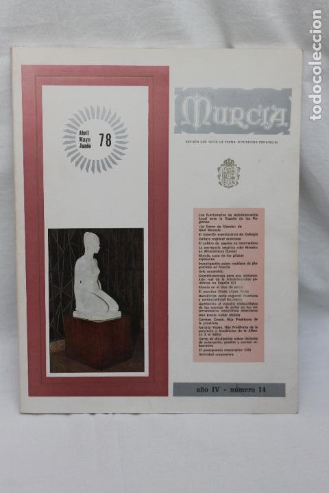 Collezionismo di Riviste e Giornali: MURCIA REVISTA QUE EDITA LA DIPUTACI&Oacute;N PROVINCIAL DE MURCIA N&ordm; 14 1978