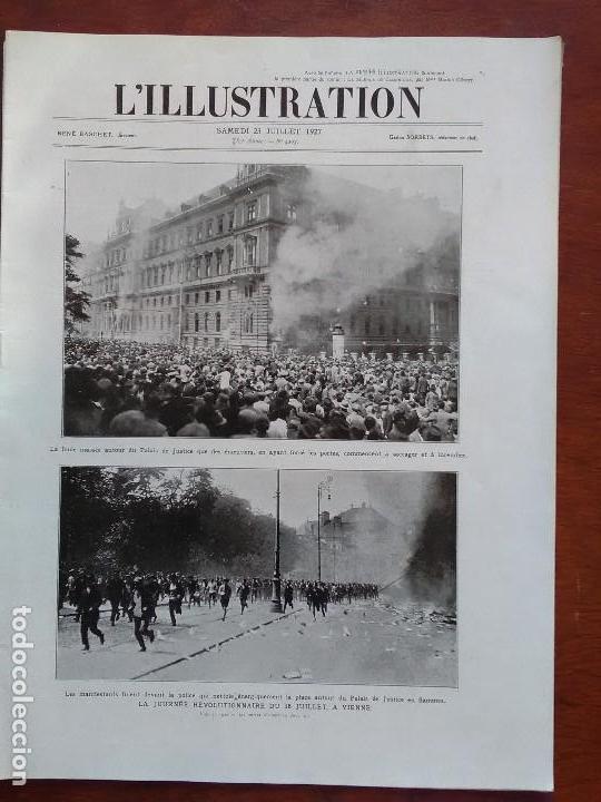 Collection Magazines and Newspapers: L'ILLUSTRATION 23 JUILLET 1927 LA JOURNEE REVOLUTIONNAIRE DU 15 JUILLET A VIENNE