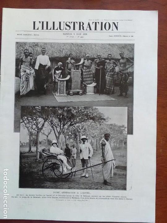 Coleccionismo de revistas y peri&oacute;dicos: L'ILLUSTRATION 09 JUIN 1928 FAMILIER ROI DE DAHOMEY BEHANZIN PRINCE ARINI OUALINO