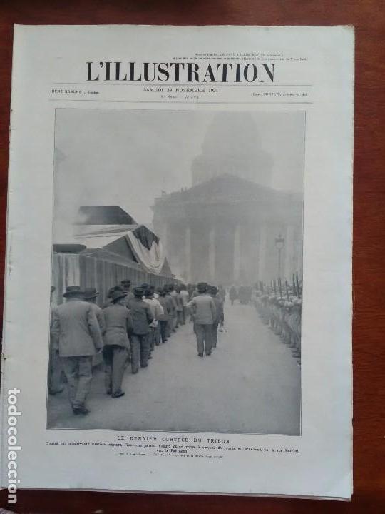 Collection Magazines and Newspapers: L'ILLUSTRATION 29 NOVEMBRE 1924 LE DERNIER CORTEGE DU TRIBUN MINEURS PANTHEON