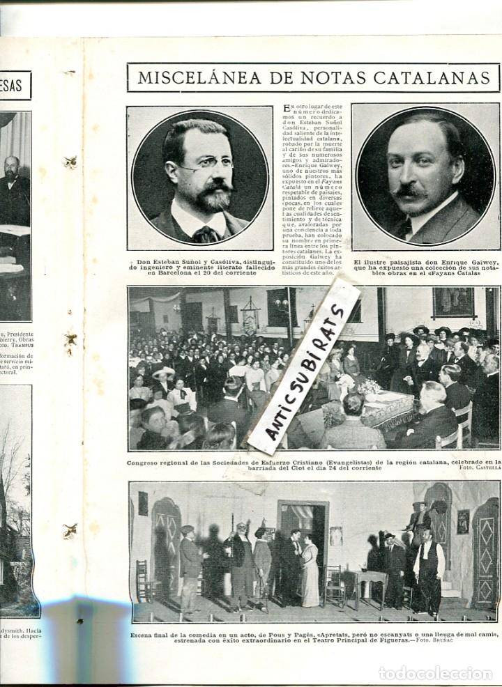 Coleccionismo de revistas y peri&oacute;dicos: REVISTA A&Ntilde;O 1913 ARENYS DE MAR SALA MERCEDES ESTABAN SU&Ntilde;OL GALWEY EVANGELISTAS DE BARCELONA POUS PAG
