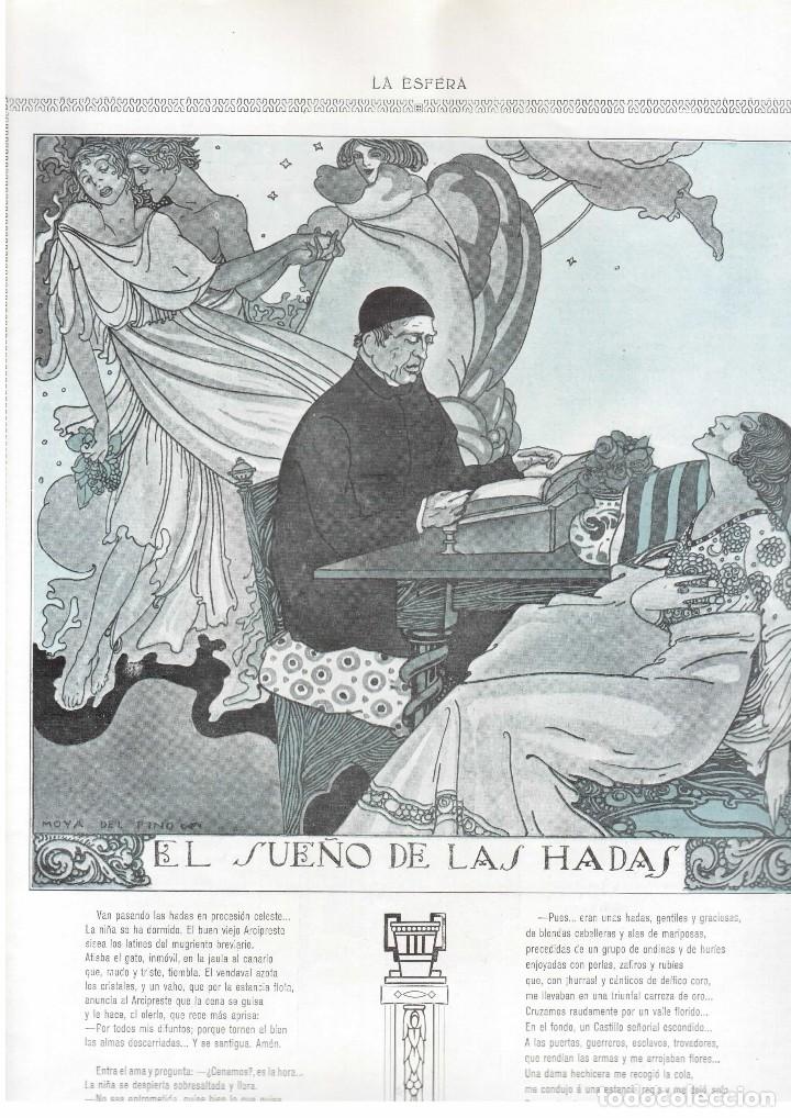 Collectionnisme de Revues et Journaux: EL SUE&Ntilde;O DE LAS HADAS. F&Eacute;LIX CUQUERELLA. DIBUJO DE MOYA DEL PINO. 1915.