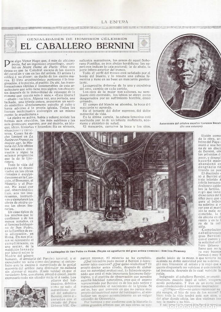 Collectionnisme de Revues et Journaux: EL CABALLERO BERNINI. E. GONZ&Aacute;LEZ FIOL. 1915
