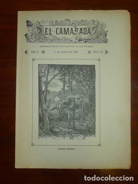 Colecionismo de Revistas e Jornais: EL CAMARADA : Semanario Infantil Ilustrado. A&ntilde;o II ; 17 de agosto de 1889 ; N&uacute;m. 94